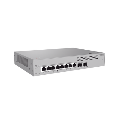 HUAWEI - Switch de Acceso Gigabit Administrable Capa 2+ / 8 puertos 10/100/1000 Mbps / 2 Puertos 10GE SFP Uplink  / ERPS / Rutas Estáticas / Administración Nube Gratis