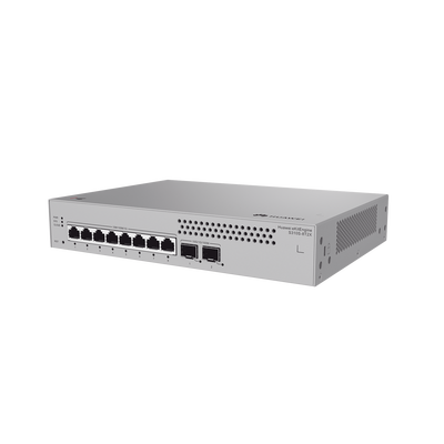 HUAWEI - Switch de Acceso Gigabit Administrable Capa 2+ / 8 puertos 10/100/1000 Mbps / 2 Puertos 10GE SFP Uplink  / ERPS / Rutas Estáticas / Administración Nube Gratis