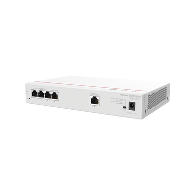 HUAWEI - Router Multi-Servicio / 1 puerto 10/100/1000 Mbps(WAN) / 4 puertos 10/100/1000 Mbps(LAN) PoE+ (802.3af/at) / 50W / Rendimiento 1 Gbps / Controla hasta 32 APs / Hasta 150 Clientes / Administración Nube Gratis