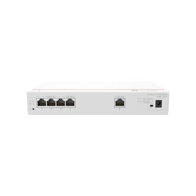 HUAWEI - Router Multi-Servicio / 1 puerto 10/100/1000 Mbps(WAN) / 4 puertos 10/100/1000 Mbps(LAN) PoE+ (802.3af/at) / 50W / Rendimiento 1 Gbps / Controla hasta 32 APs / Hasta 150 Clientes / Administración Nube Gratis