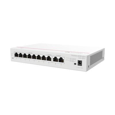HUAWEI - Router eKit / 2 Puertos WAN Gigabit / 1 Puerto LAN/WAN Gigabit  / 7 Puertos PoE LAN Gigabit / Presupuesto PoE 124 W / Rendimiento de 2 Gbps / Controlador (64 APs) / Hasta 250 clientes / Libre de licenciamiento