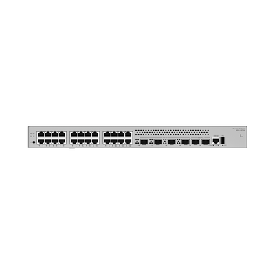 HUAWEI - Switch Empresarial Core Gigabit Administrable  Capa 3 / 24 Puertos 10/100/1000 Mbps / 4 Puertos 10GE SFP+ Uplink / 2 Puertos 10GE SFP+ (Stack) / ERPS / Ruteo Dinamico (RIP, OSPF, IS-IS y BGP)  / iStack / Administración Nube Gratis
