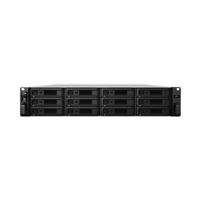 SYNOLOGY - Servidor NAS para rack de 12 bahías / Expandible hasta 180 bahías / Hasta 1,536 TB
