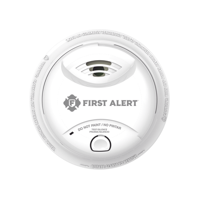 FIRST ALERT - Detector de Humo Autónomo, No Requiere Panel, Batería Sellada de Litio por 10 años, Sensor por Ionización, Sin cableado
