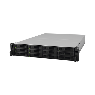 SYNOLOGY - Servidor NAS para rack de 12 bahías / Expandible hasta 180 bahías / Hasta 1,536 TB