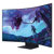 SAMSUNG - Monitor Samsung 55" Gaming Odyssey Ark 2th Gen 4K 3840x2160 165HZ VA Curvo 1000R 1MS HDR10 Bocinas Gaming HUB SMA