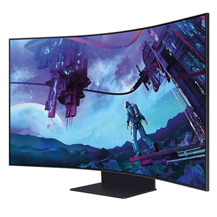 SAMSUNG - Monitor Samsung 55" Gaming Odyssey Ark 2th Gen 4K 3840x2160 165HZ VA Curvo 1000R 1MS HDR10 Bocinas Gaming HUB SMA