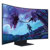 SAMSUNG - Monitor Samsung 55" Gaming Odyssey Ark 2th Gen 4K 3840x2160 165HZ VA Curvo 1000R 1MS HDR10 Bocinas Gaming HUB SMA