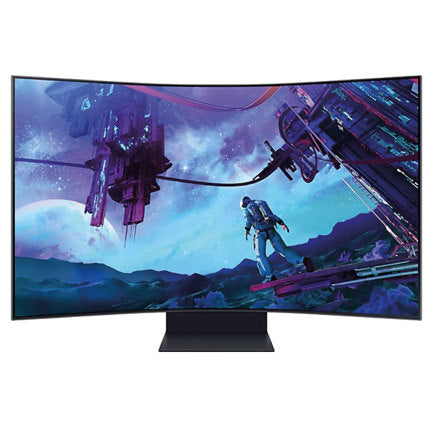 SAMSUNG - Monitor Samsung 55" Gaming Odyssey Ark 2th Gen 4K 3840x2160 165HZ VA Curvo 1000R 1MS HDR10 Bocinas Gaming HUB SMA