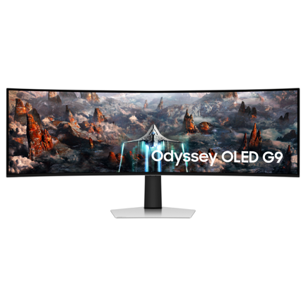 SAMSUNG - Monitor Gaming Samsung 49" Curvo 1800R Oled Resolucion 5120x1440 Panel Oled