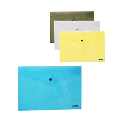 MAE - Sobre Mae C/Broche Tamaño Carta Horizontal Color Humo Paq C/12 Sobres