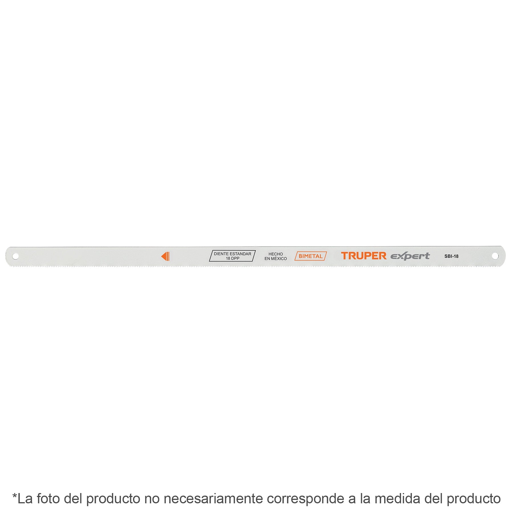 Blister con 2 seguetas bimetalicas de 18 DPP, Truper Expert
