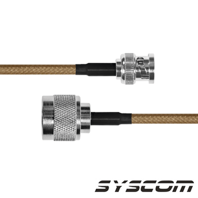 EPCOM INDUSTRIAL - Jumper con Cable LP142 de 60 cm (23.62 Pulgadas), con Conectores BNC Macho a N Macho.