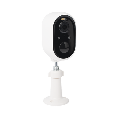 SMARTHOME BY EPCOM - Cámara IP de Batería (Gran Angular) 3 Megapixel | WiFi | Audio Bidireccional | Batería Recargable 5200 mAh | IP65 |Exterior con Protección|  Estadísticas de Energía | Detección de Humanos | Incluye Panel So