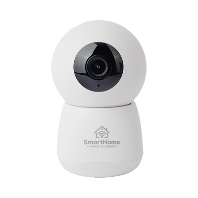 SMARTHOME BY EPCOM - Mini Cámara IP PT 4 Megapíxel | Wi-Fi | Seguimiento Inteligente |  Detección de mascotas |  Audio Bidireccional | Notificación Push | Ranura para Memoria | Uso en Interior | Ángulo de vision: 102°