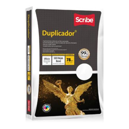SCRIBE - Papel Cortado Scribe Duplicador Oficio 99% de Blancura 78gr C/5000 Hojas