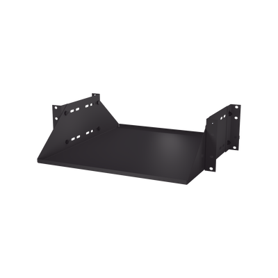 LINKEDPRO - Charola para Soportar Equipos en Rack de 19 in, Doble Fijación, Color Negro, 3U
