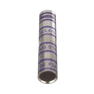 PANDUIT - Empalme de Compresión a tope  de Cobre tipo barril largo. Para cable 4/0 AWG, 1 Pieza