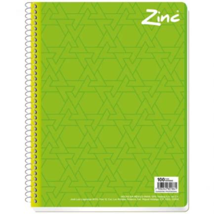 SCRIBE - Cuaderno Scribe Zinc Profesional Espiral Sencillo C.7 100H