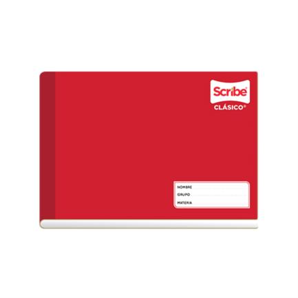 SCRIBE - Cuaderno Italiano Cosido Scribe Clasico Doble Raya 100 Hojas
