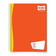 SCRIBE - Cuaderno Profesional Scribe Escolar Raya Espiral Doble 200 Hojas