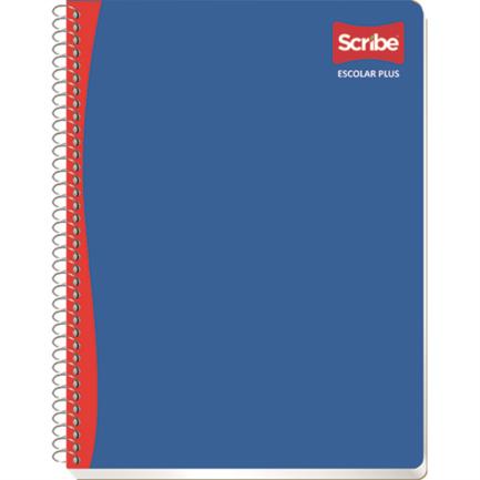 SCRIBE - Cuaderno Profesional Scribe Escolar C7 Cuadro Grande Espiral Doble 200 Hojas