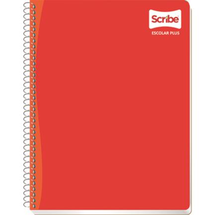 SCRIBE - Cuaderno Profesional Scribe Escolar C7 Cuadro Grande Espiral Doble 200 Hojas