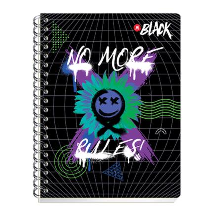 SCRIBE - Cuaderno Profesional Scribe InBlack Raya Espiral Doble 100 Hojas