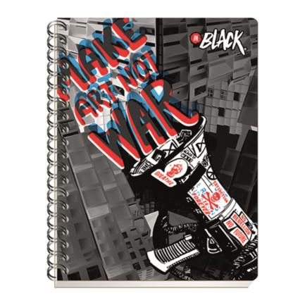 SCRIBE - Cuaderno Profesional Scribe Inblack Raya Espiral Doble 200 Hojas
