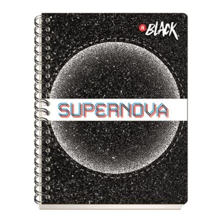 SCRIBE - Cuaderno Profesional Scribe Inblack Raya Espiral Doble 200 Hojas