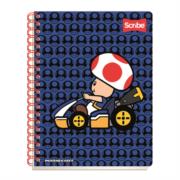 SCRIBE - Cuaderno Profesional Scribe Mario Bros Raya Espiral Doble 100 Hojas
