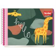 SCRIBE - Cuaderno Italiano Espiral Scribe Mega Raya 100 hojas