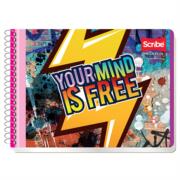 SCRIBE - Cuaderno Italiano Espiral Scribe Mega C7 Cuadro Grande 100 hojas