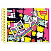 SCRIBE - Cuaderno Italiano Espiral Scribe Mega Doble Raya 100 Hojas