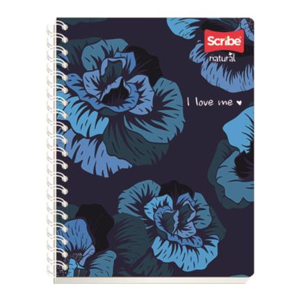 SCRIBE - Cuaderno Profesional Scribe Natural Raya Espiral Doble 200 hojas