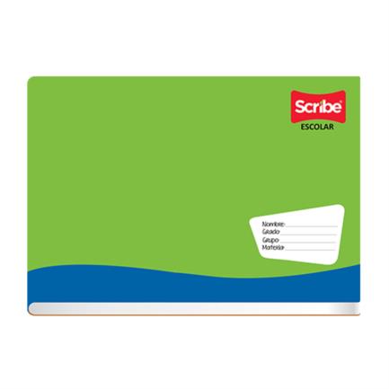 SCRIBE - Cuaderno Italiano Escolar Grapado Scribe C5 Cuadro Chico 100 Hojas