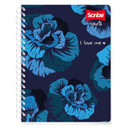 SCRIBE - Cuaderno Frances Scribe Natural Raya Espiral Doble 100 Hojas