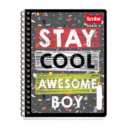 SCRIBE - Cuaderno Scribe Espiral Doble Profesional Serie III-D Raya 100 Hojas
