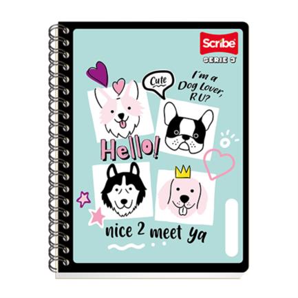 SCRIBE - Cuaderno Scribe Espiral Doble Profesional Serie III-D Raya 100 Hojas