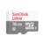 SANDISK - Memoria Micro SD SanDisk Ultra 64GB Micro SDXC UHS-I Clase 10 C/Adaptador Color Gris Blanco SDSQUNR-064G-GN3MA