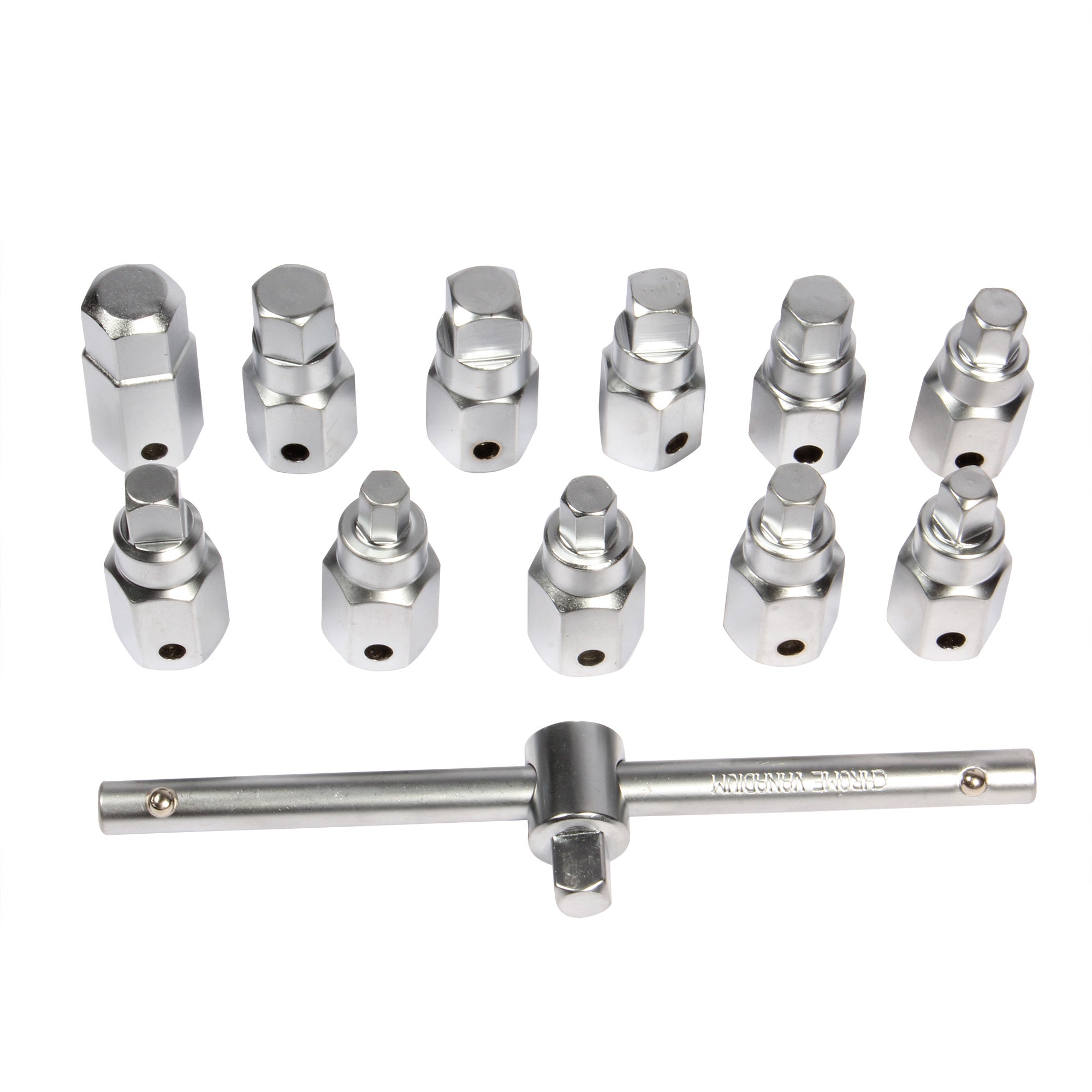 Kit juego de dados y llaves 3/8" para tapón de carter