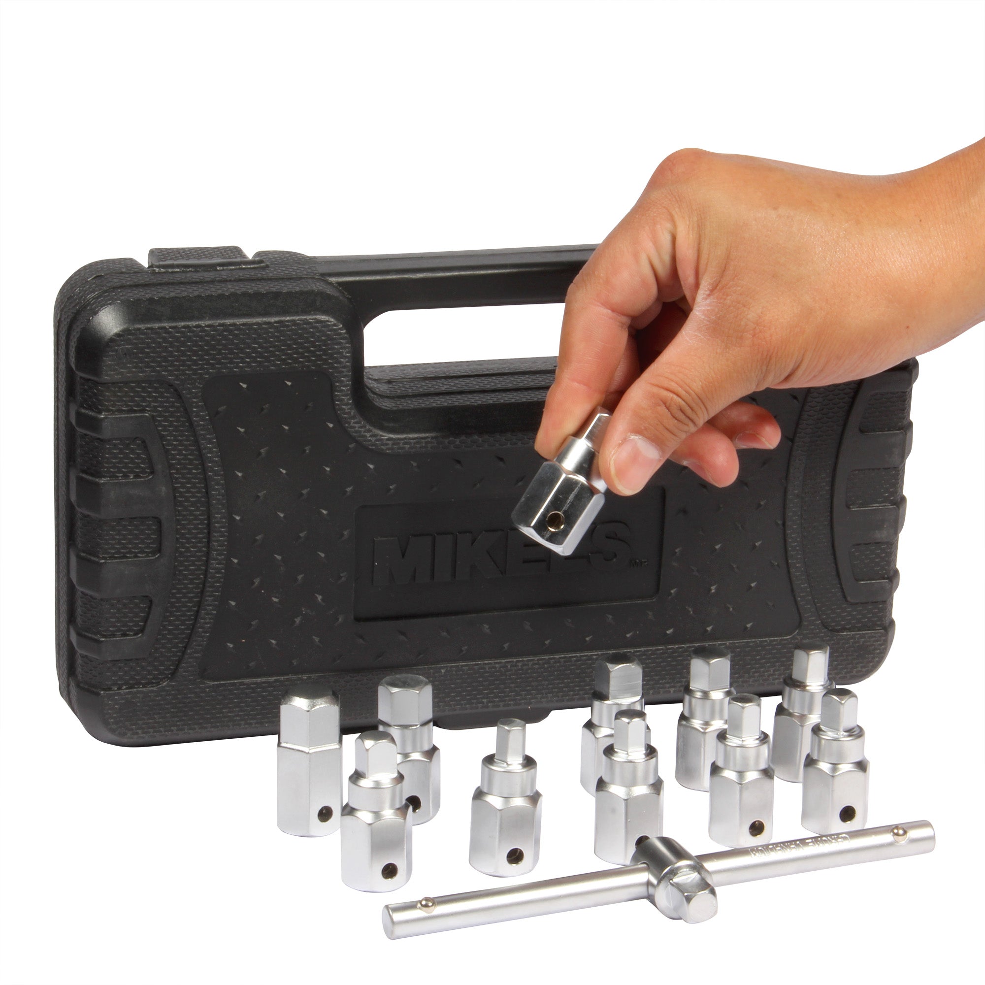 Kit juego de dados y llaves 3/8" para tapón de carter