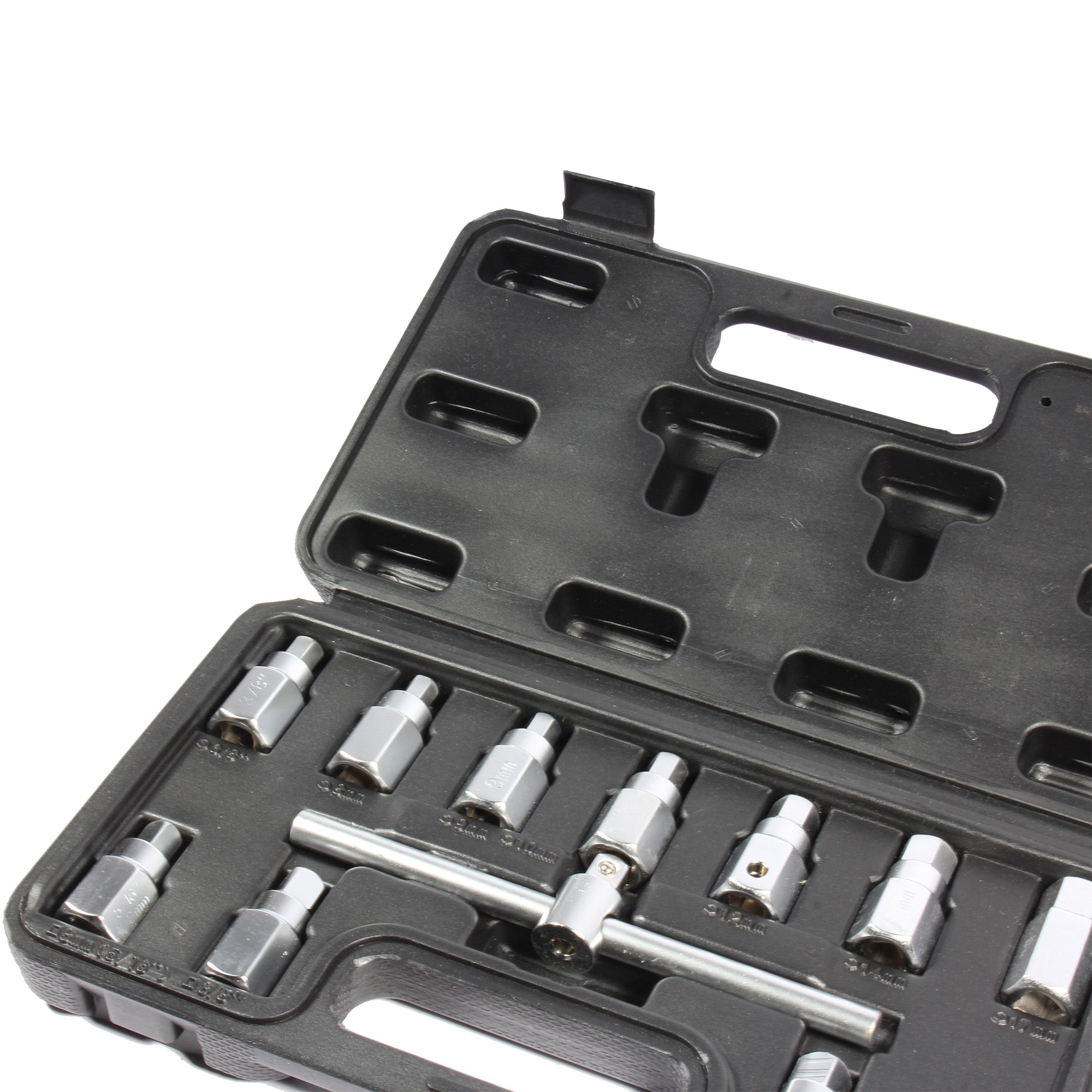 Kit juego de dados y llaves 3/8" para tapón de carter