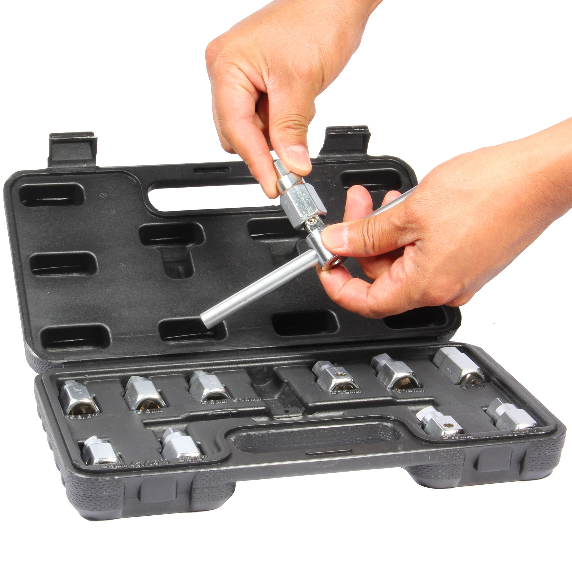 Kit juego de dados y llaves 3/8" para tapón de carter
