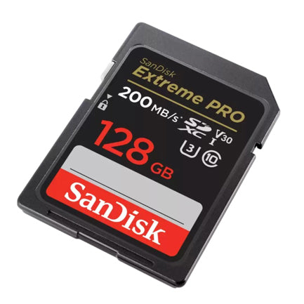SANDISK - Memoria SD SanDisk Extreme Pro SDXC UHS-I 128GB 200MBs Clase 10 V30 4K