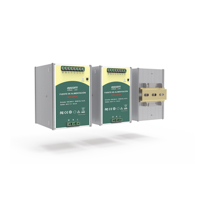 EPCOM POWERLINE - Fuente de Poder Industrial 48 Vcc @ 10A / 480W / Función relay Vcc  / Función de Conexión Paralelo / Riel Din