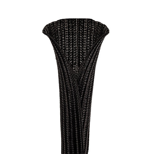 PANDUIT - Funda expandible trenzada Pan-Wrap, 1,25 de diámetro, negra, tereftalato de polietileno, 22.86 mts por bobina