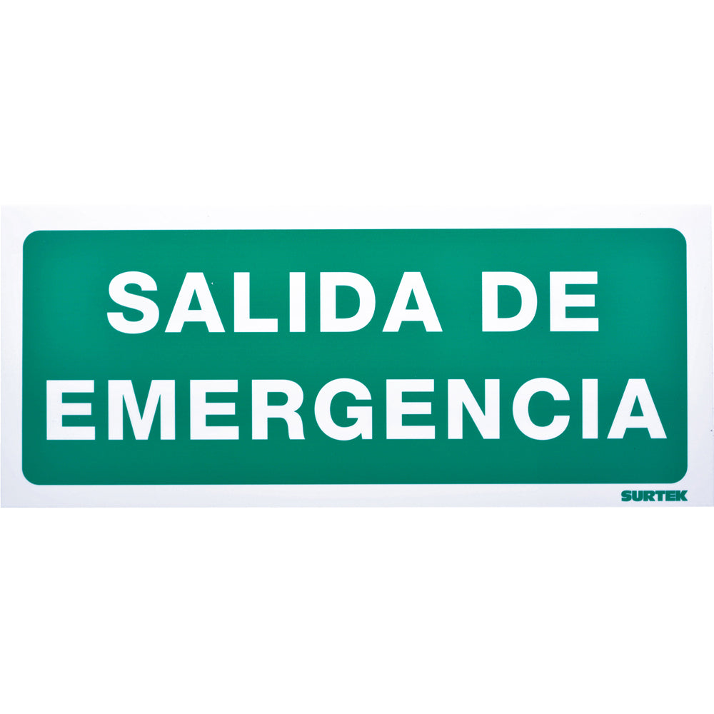 Surtek - Señal  inSalida emergencia in