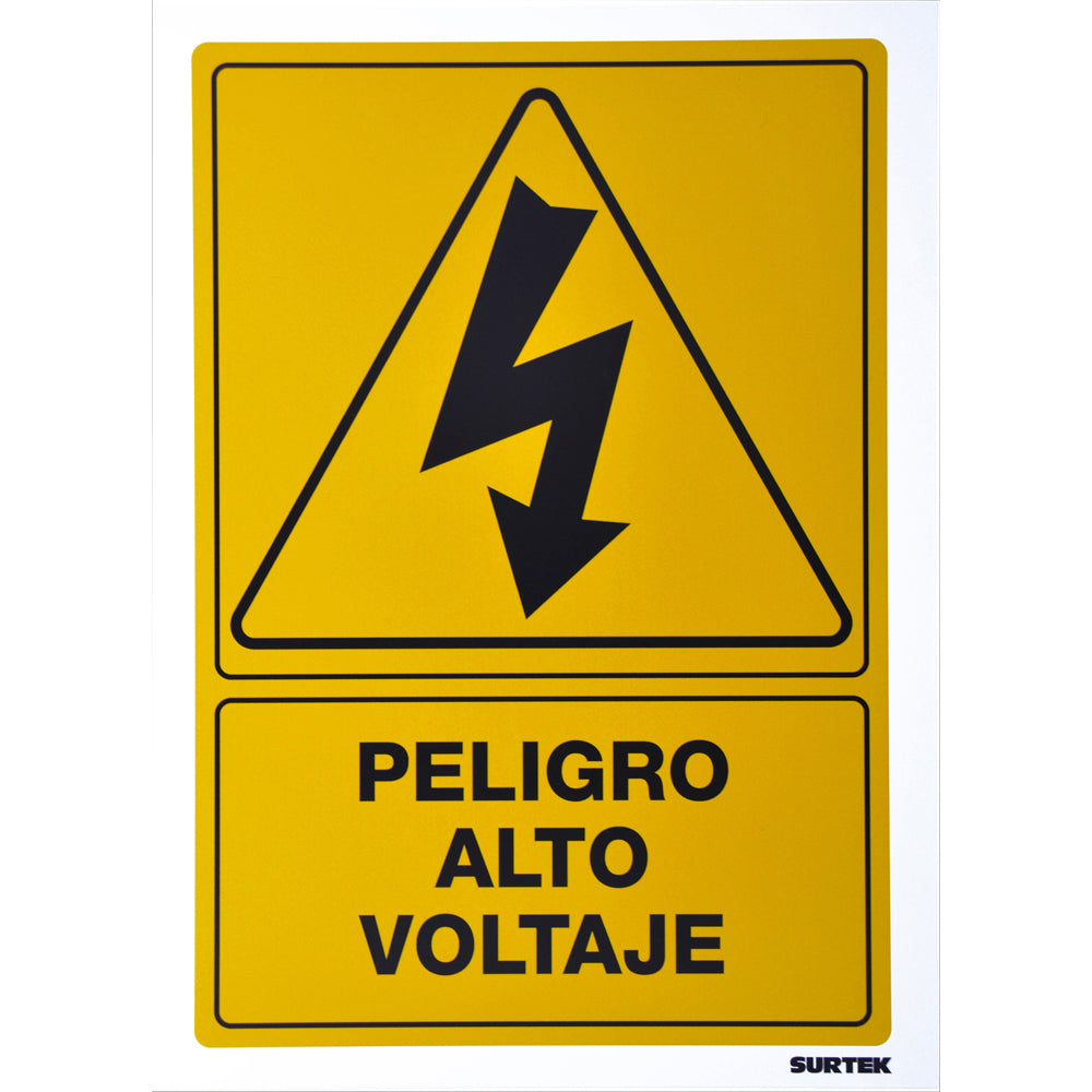 Surtek - Señal  inPeligro alto voltaje in