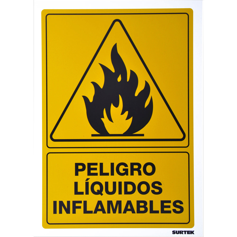 Surtek - Señal  inPeligro liq inflamab in